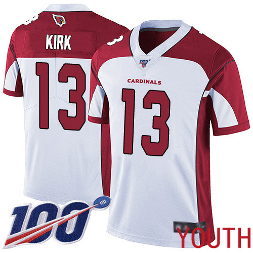 Arizona Cardinals Limited White Youth Christian Kirk Road Jersey NFL Football #13 100th Season Vapor Untouchable